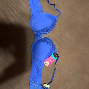 Blue Women's Pushup Bra